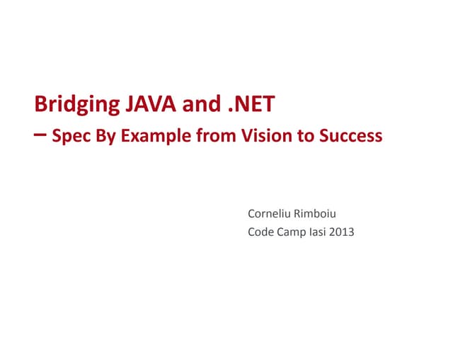 Iasi code camp 12 october 2013   corneliu rimboiu - bridging java and .net