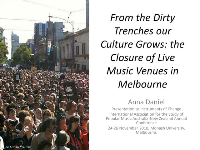 From the Dirty Trenches our Culture Grows