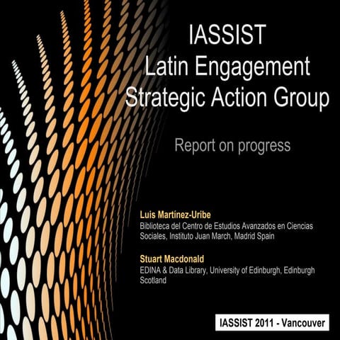 IASSIST Latin Engagement Strategic Action Group