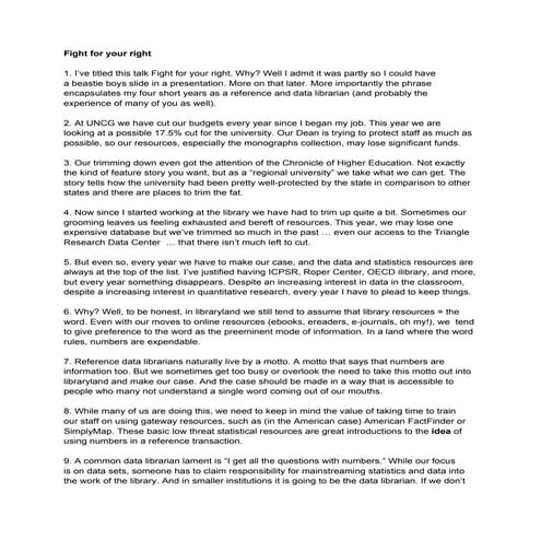 Fight for your right!