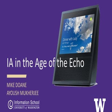Information Architecture in the Age of the Echo