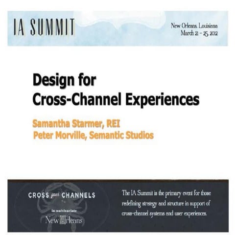 IA Summit Cross Channel Workshop