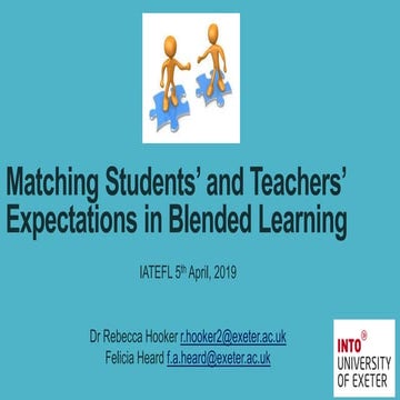 Matching Students' and Teachers' Expectations in Blended Learning