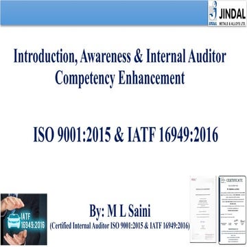 Iatf 16949 training | PPTX