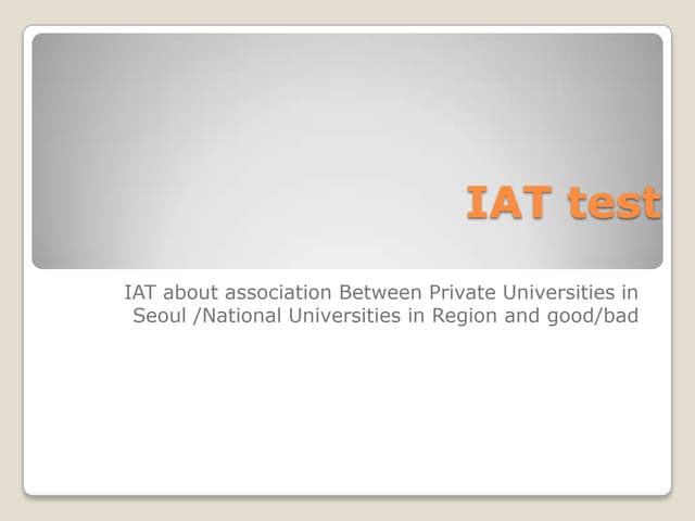 Iat test