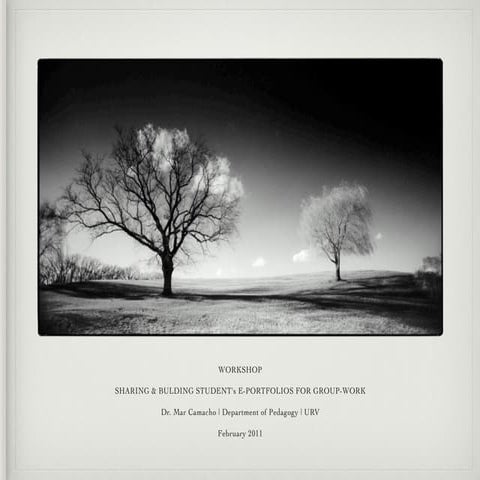 WORKSHOP SHARING & BULDING STUDENT's E-PORTFOLIOS FOR GROUP-WORK