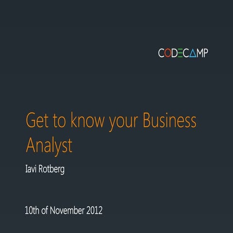 Iavi Rotberg - Get to know your BA