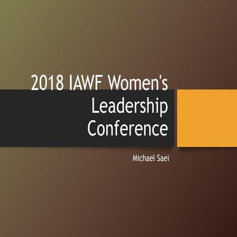 2018 IAWF Women's Leadership Conference