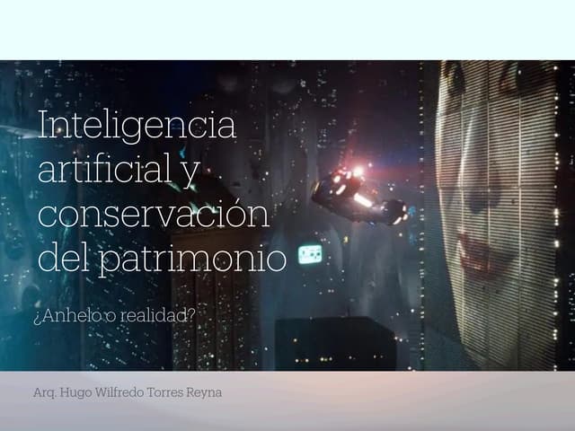 IA y Conservación del Patrimonio 2023