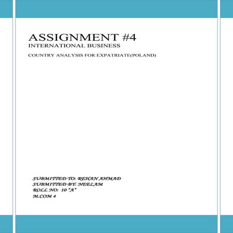 Country analysis for expatriates Poland 