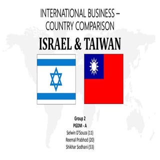 Isreal Taiwan Country Comparison