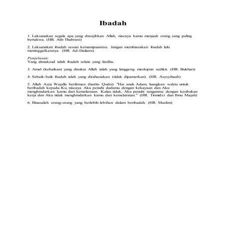 Ibadah | DOCX