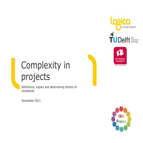 Complexity in projects