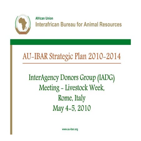 AU-IBAR Strategic Plan 2010-2014
