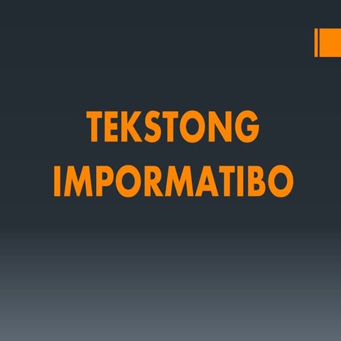 Ibat ibang uri ng teksto