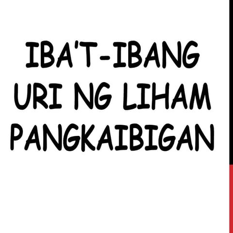 Iba’t ibang uri ng liham pangkaibigan
