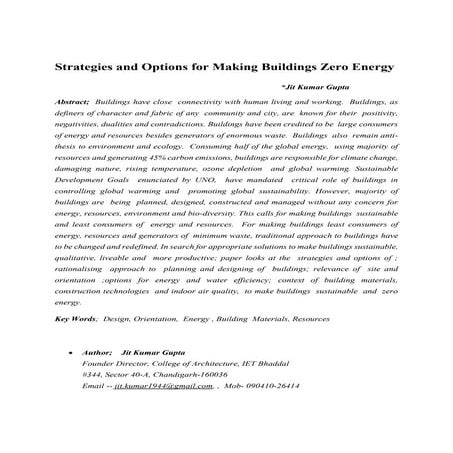 Zero  Energy Buildings-.