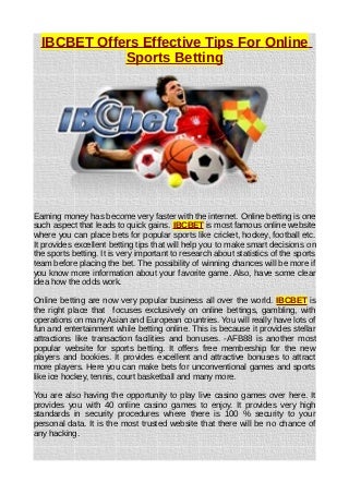 agenliga ibcbet
