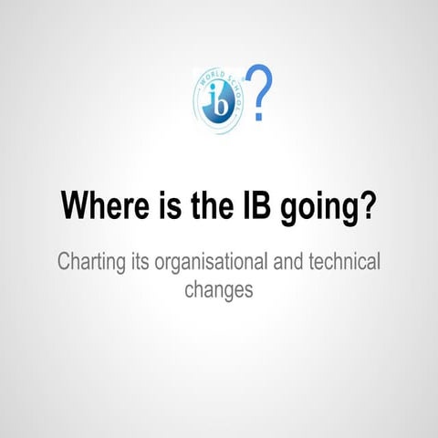 IB Changes October2011