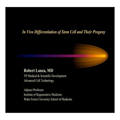 IBC Life Sciences "Stem Cell Research Challenges" Conference Presentation