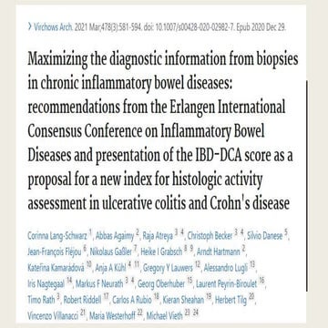 IBD-AI JC AI in pathology for determining inflammatory bowel disease | PPTX