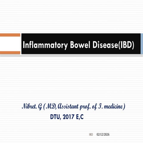 Overview of IBD for Healthcare Professionals | PDF