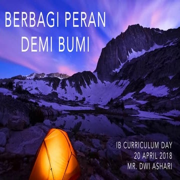 Indonesian B - Sharing the Planet