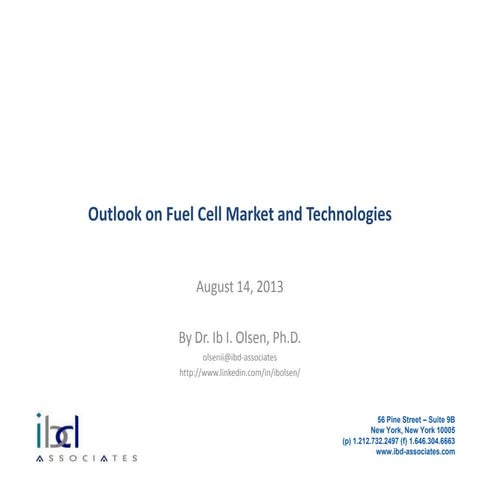 Outlook on Fuel Cell Market and Technologies