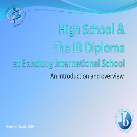 The IB Diploma Programme at BIS