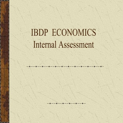 Internal assessment | PPTX