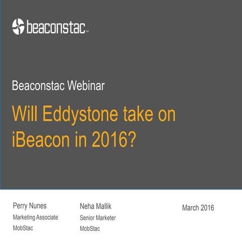 Will Eddystone take on iBeacon in 2016?