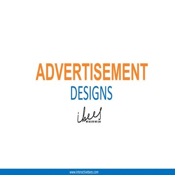 Advertisement Samples - Interactive Bees