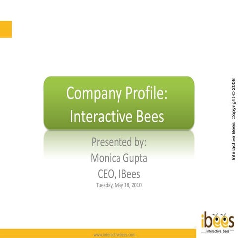 Interactive Bees Corporate PPT - InteractiveBees CreativeDesign - IBeesMedia ...