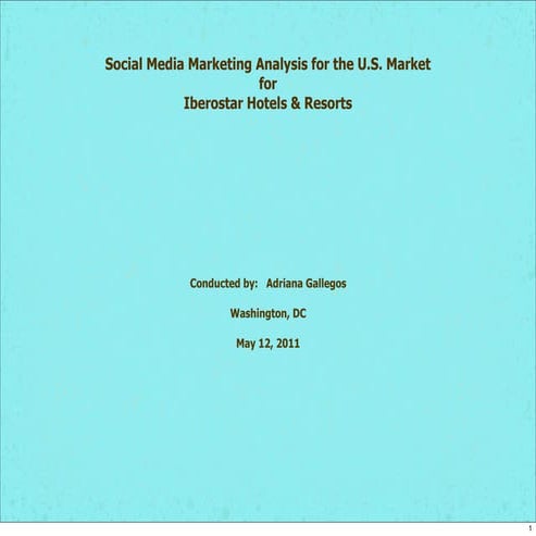 Iberostar Hotels & Resorts Social Media Use