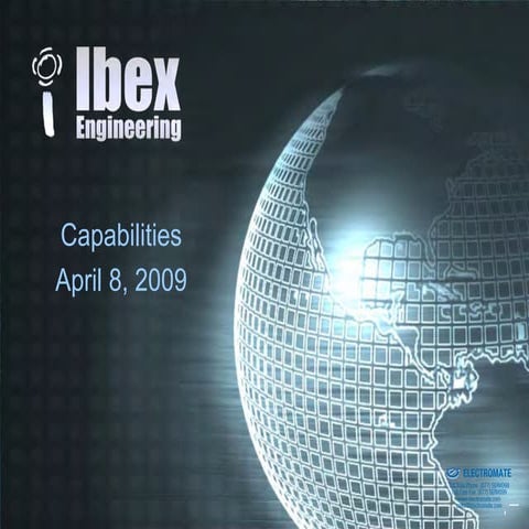 Ibex medical nano technology presentation may 2009