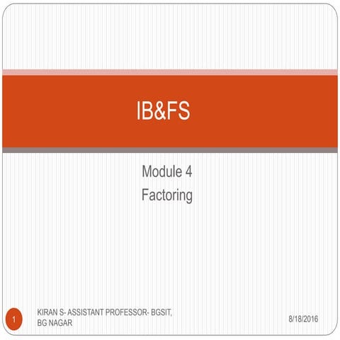 Ib&amp;fs module 4