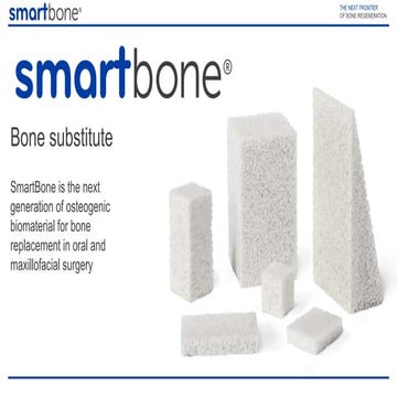 SmartBone: the innovative bone substitute for oral surgery and maxillofacial ...