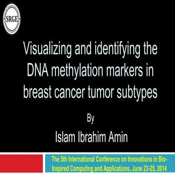 Ibica2014 p(8) visualizing and identifying the dna methylation
