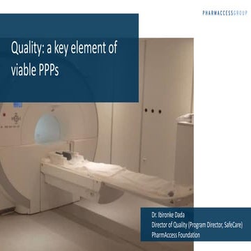 Ibironke Dada_Quality as a key element_PPP Conference2019