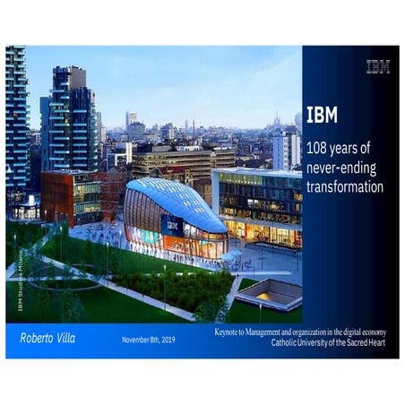 IBM, 108 years of never-ending transformation