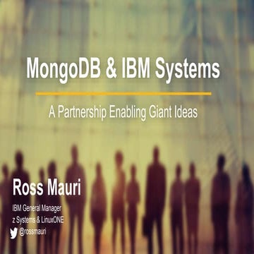 MongoDB World 2016: MongoDB & IBM
