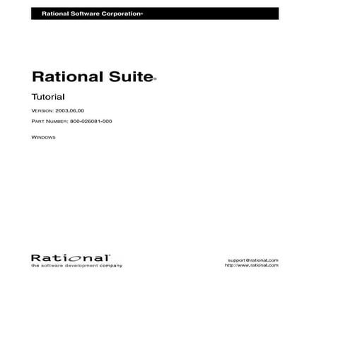 Rational Suite Tutorial