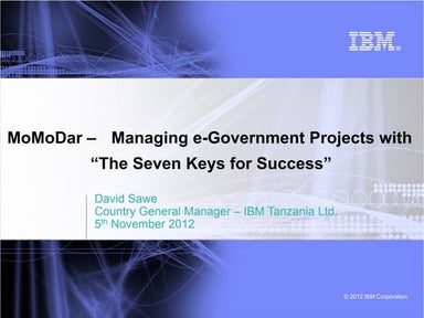 IBM - The 7 Keys to Success - MoMoDar