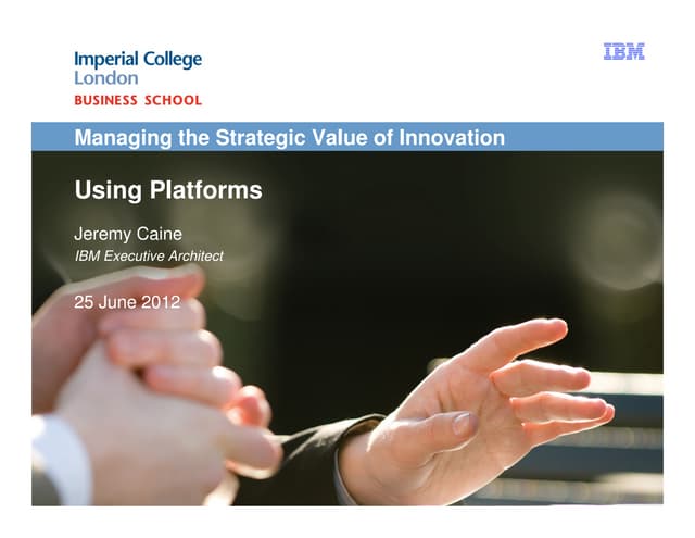 Innovation and Business Platforms