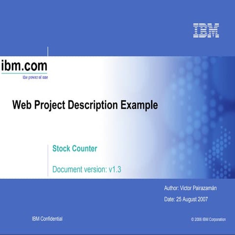 Web Project: Business Case