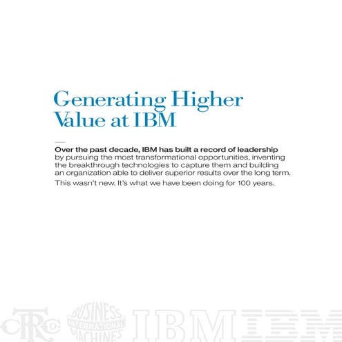 Ibm 100 Years | PDF
