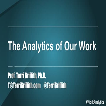 Analytics of our Work