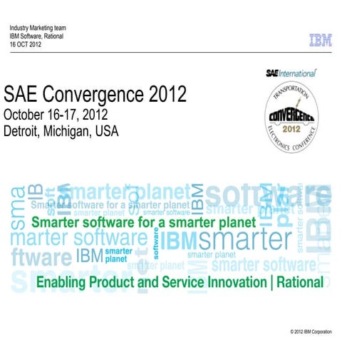 Ibm at sae2012 highlights