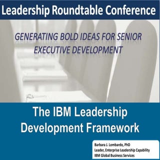 The IBM Leadership Development Fram...
