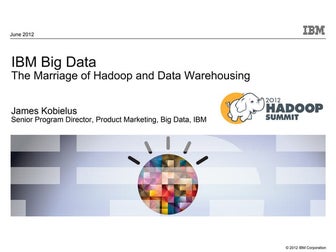 Ibm big dataibm marriage of hadoop and data warehousing